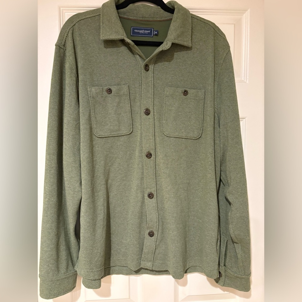 Vineyard Vines Olive Green Shirt Jacket